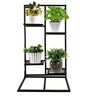 Black Iron 4 Pots Planter Stand
