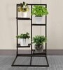 Black Iron 4 Pots Planter Stand