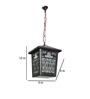 Black Iron 9 Watt Outdoor Hanging Light