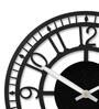 Black Iron Analog Wall Clock
