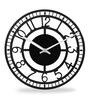 Black Iron Analog Wall Clock