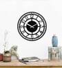 Black Iron Analog Wall Clock