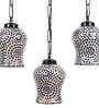 Black Iron and Glass Cluster Hanging Light