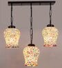 Black Iron and Glass Cluster Hanging Light