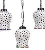 Black Iron and Glass Cluster Hanging Light