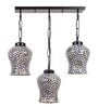 Black Iron and Glass Cluster Hanging Light