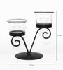 Black Iron Table Tea Light Holder