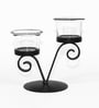 Black Iron Table Tea Light Holder
