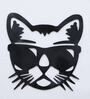Black Iron Cat Metal Wall Art