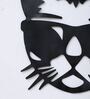 Black Iron Cat Metal Wall Art