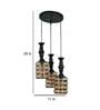 Abigali Black Iron Cluster Hanging Light