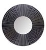 Plastic Round Wall Mirror in Black colour