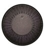 Plastic Round Wall Mirror in Black colour