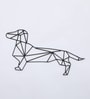 Black Iron Dog Metal Wall Art