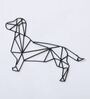 Black Iron Dog Metal Wall Art