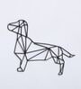 Black Iron Dog Metal Wall Art