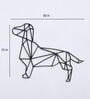 Black Iron Dog Metal Wall Art