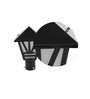 Sybil Black Metal Gate Light