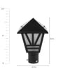 Sybil Black Metal Gate Light