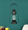 Veze Black Iron and Glass Hanging Light