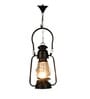 Veze Black Iron and Glass Hanging Light