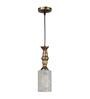 Zaria Black Iron Hanging Light