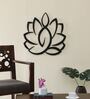 Black Iron Lotus Metal Wall Art