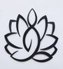 Black Iron Lotus Metal Wall Art