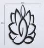 Black Iron Lotus Metal Wall Art