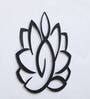 Black Iron Lotus Metal Wall Art