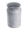 White Iron Metal Speckle Finish Flower vase(4.33 inch)