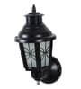 Orca Black Iron Outdoor Wall Light