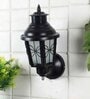 Orca Black Iron Outdoor Wall Light