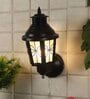 Orca Black Iron Outdoor Wall Light