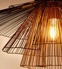 Black Iron Single Hanging Light Handcrafted