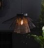 Black Iron Single Hanging Light Handcrafted