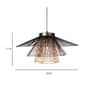 Black Iron Single Hanging Light Handcrafted