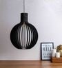 Orla Black Wooden Hanging Light