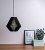 Fondi Black Wooden Hanging Light