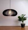 Malan Black Wooden Hanging Light
