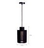 Roston Black Wooden Hanging Light