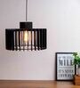 Magalie Black Wooden Hanging Light
