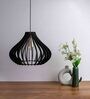 Frappe Black Wooden Hanging Light