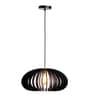 Malan Black Wooden Hanging Light