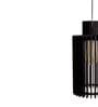 Roston Black Wooden Hanging Light