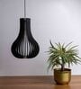 Demarius Black Wooden Hanging Light