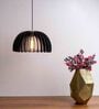 Luno Black Wooden Hanging Light