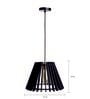 Daffodil Black Wooden Hanging Light