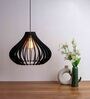 Frappe Black Wooden Hanging Light