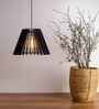 Daffodil Black Wooden Hanging Light